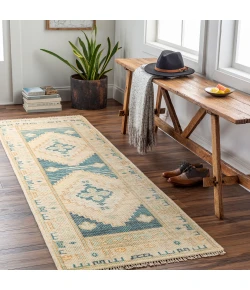 Surya Anadolu AAU2301 Teal Deep Teal Area Rug 2 ft. 6 in. X 10 ft. Runner
