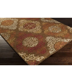 Livabliss Arabesque ABS3028 Dark Brown Garnet Area Rug 8 ft. 10 in. X 12 ft. 9 in. Rectangle