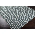 Surya Archive ACH1708 Dark Green Cream Area Rug 2 ft. 6 in. X 8 ft. Runner