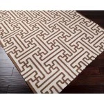 Surya Archive ACH1709 Dark Brown Cream Area Rug 2 ft. X 3 ft. Rectangle