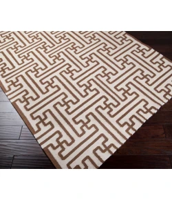 Surya Archive ACH1709 Dark Brown Cream Area Rug 5 ft. X 8 ft. Rectangle