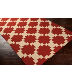 Surya Archive ACH1717 Dark Red Khaki Area Rug 8 ft. X 11 ft. Rectangle