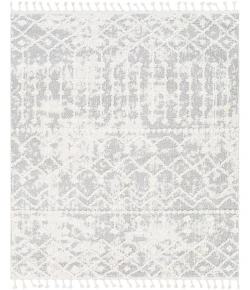 Livabliss Alhambra AHB2307 Light Gray Cream Area Rug 5 ft. 3 in. X 7 ft. Rectangle