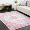 Livabliss Antioch AIC2305 Bright Pink Light Gray Area Rug 5 ft. 3 in. X 7 ft. 1 in. Rectangle