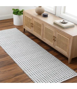 Surya Ariel AIL2302 Light Grey Medium Grey Area Rug 2 ft. 6 in. X 8 ft. Runner