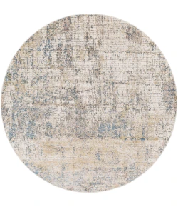 Livabliss Aisha AIS2300 Sky Blue Camel Area Rug 6 ft. 7 in. Round