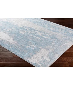 Livabliss Aisha AIS2301 Sky Blue Medium Gray Area Rug 2 ft. 7 in. X 7 ft. 7 in. Runner