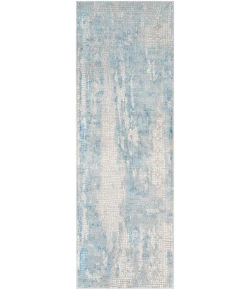 Livabliss Aisha AIS2301 Sky Blue Medium Gray Area Rug 12 ft. X 15 ft. Rectangle