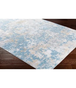 Livabliss Aisha AIS2302 Sky Blue Mustard Area Rug 5 ft. 3 in. X 7 ft. 3 in. Rectangle