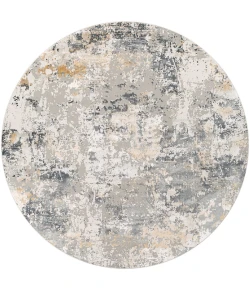Livabliss Aisha AIS2303 Charcoal Medium Gray Area Rug 6 ft. 7 in. Round