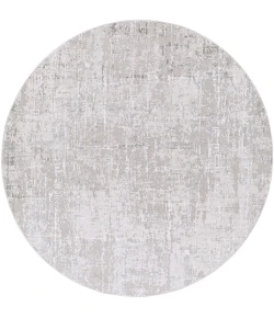 Livabliss Aisha AIS2305 Light Gray Medium Gray Area Rug 5 ft. 3 in. Round