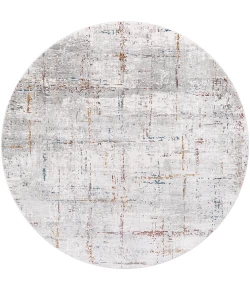 Livabliss Aisha AIS2317 Charcoal Gray Area Rug 6 ft. 7 in. Round Round