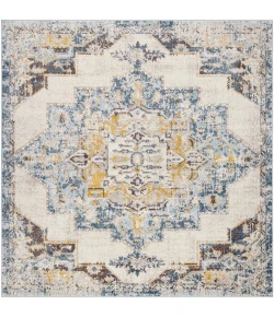 Livabliss Ankara AKR2309 Ice Blue Medium Gray Area Rug 7 ft. 10 in. Square Square