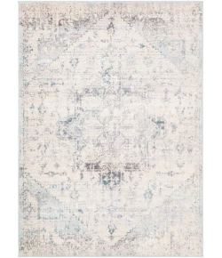 Livabliss Ankara AKR2310 Pale Blue Light Gray Area Rug 5 ft. 2 in. X 7 ft. Rectangle