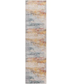 Livabliss Ankara AKR2316 Teal Sky Blue Area Rug 2 ft. 7 in. X 12 ft. Runner