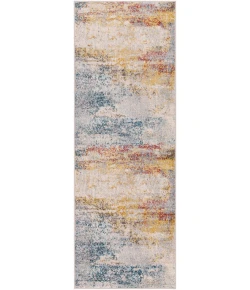 Livabliss Ankara AKR2316 Teal Sky Blue Area Rug 2 ft. 7 in. X 7 ft. 3 in. Runner