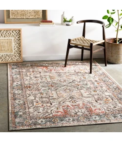 Livabliss Ankara AKR2326 Brick Charcoal Area Rug 5 ft. 2 in. X 7 ft. Rectangle