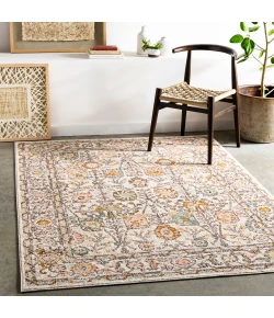 Livabliss Ankara AKR2332 Pale Pink Ivory Area Rug 6 ft. 7 in. Square