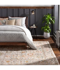 Livabliss Ankara AKR2332 Pale Pink Ivory Area Rug 5 ft. 2 in. X 7 ft. Rectangle