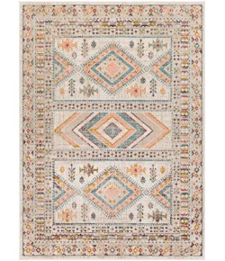 Livabliss Ankara AKR2336 Pale Pink Aqua Area Rug 5 ft. 2 in. X 7 ft. Rectangle