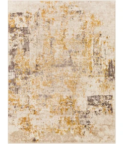 Livabliss Ankara AKR2347 Mustard Dark Brown Area Rug 6 ft. 7 in. X 9 ft. Rectangle