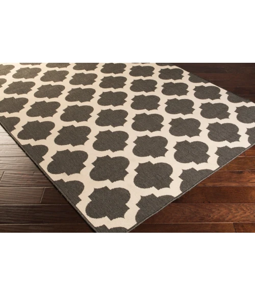 LIVABLISS Alfresco Black ALF-9584 8ft.10in. x 8ft.10in. Round Rug