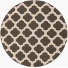 LIVABLISS Alfresco Black ALF-9584 8ft.10in. x 8ft.10in. Round Rug
