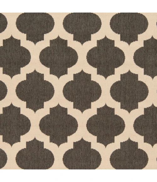 LIVABLISS Alfresco Black ALF-9584 8ft.10in. x 8ft.10in. Round Rug