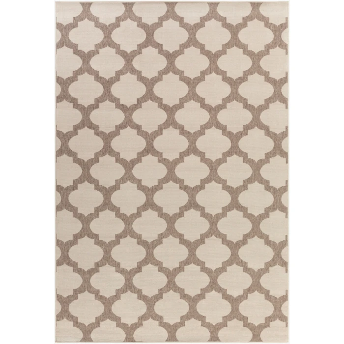 LIVABLISS Alfresco Beige ALF-9586 8ft.10in. x 8ft.10in. Round Rug