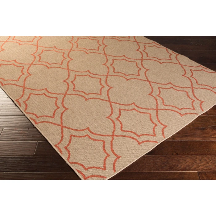 LIVABLISS Alfresco Beige ALF-9588 7ft.3in. x 7ft.3in. Round Rug