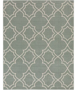 Livabliss Alfresco ALF9589 Sage Cream Area Rug 8 ft. 10 in. Square