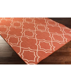 Livabliss Alfresco ALF9591 Rust Cream Area Rug 7 ft. 3 in. Round