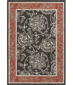 Livabliss Alfresco ALF9592 Black Rust Area Rug 8 ft. 10 in. X 12 ft. 10 in. Rectangle