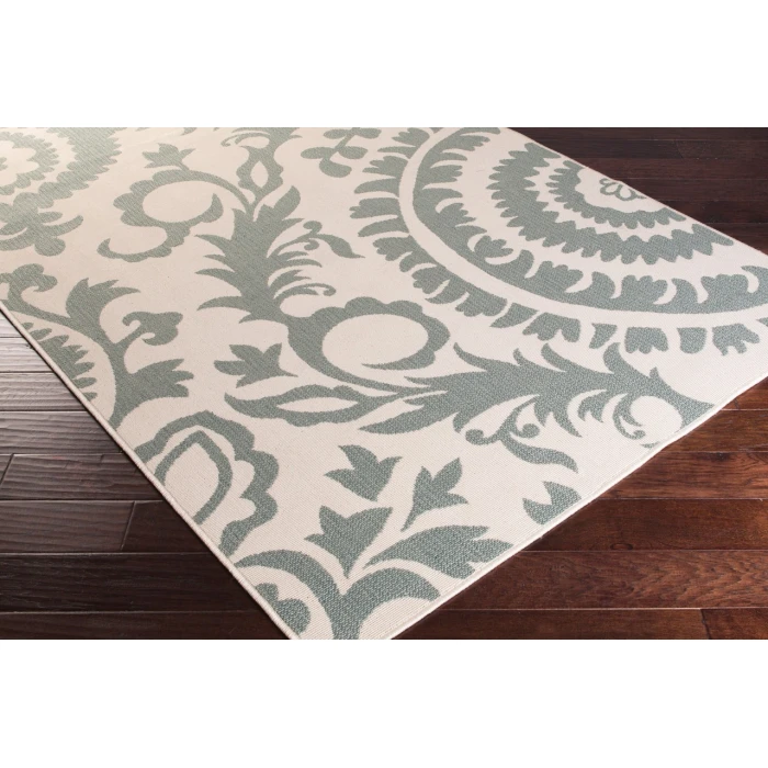 LIVABLISS Alfresco Dusty Sage ALF-9614 8ft.10in. x 8ft.10in. Round Rug