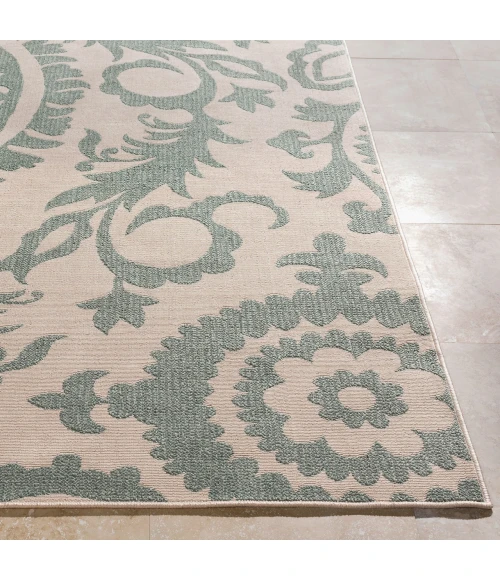 LIVABLISS Alfresco Dusty Sage ALF-9614 8ft.10in. x 8ft.10in. Round Rug