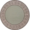 Livabliss Alfresco ALF9625 Dusty Sage Black Area Rug 8 ft. 10 in. X 8 ft. 10 in. Round