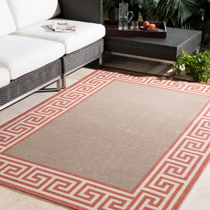 Alfresco ALF-9628 8'10" x 8'10" Machine Woven Rug