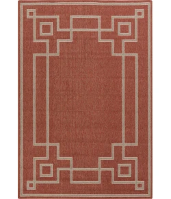 Livabliss Alfresco ALF9631 Rust Camel Area Rug 8 ft. 10 in. Square
