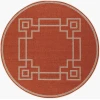 LIVABLISS Alfresco Red ALF-9631 7ft.3in. x 7ft.3in. Round Rug