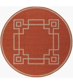 LIVABLISS Alfresco Red ALF-9631 7ft.3in. x 7ft.3in. Round Rug