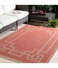 LIVABLISS Alfresco Red ALF-9631 7ft.3in. x 7ft.3in. Round Rug