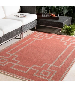 LIVABLISS Alfresco Red ALF-9631 7ft.3in. x 7ft.3in. Square Rug