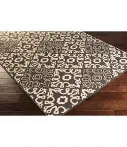 LIVABLISS Alfresco Black ALF-9637 8ft.10in. x 8ft.10in. Round Rug