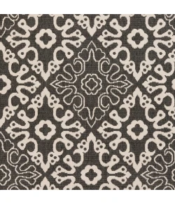 LIVABLISS Alfresco Black ALF-9637 8ft.10in. x 8ft.10in. Round Rug