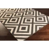 Livabliss Alfresco ALF9639 Black Cream Area Rug 8 ft. 10 in. Square