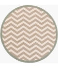 LIVABLISS Alfresco Brown ALF-9645 8ft.10in. x 8ft.10in. Round Rug