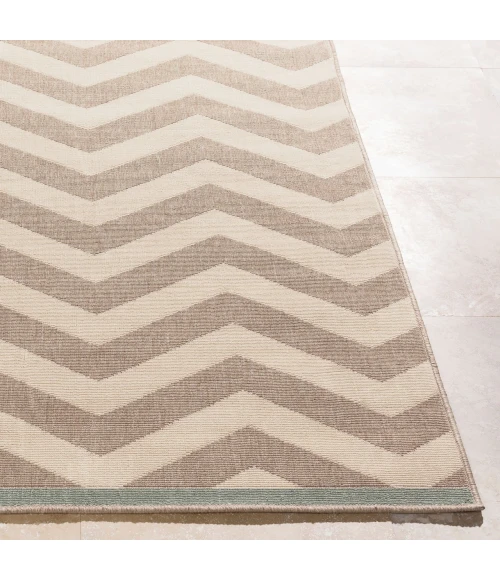 LIVABLISS Alfresco Brown ALF-9645 8ft.10in. x 8ft.10in. Round Rug