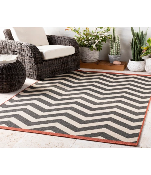 Alfresco ALF-9646 3'7" x 5'7" Machine Woven Rug