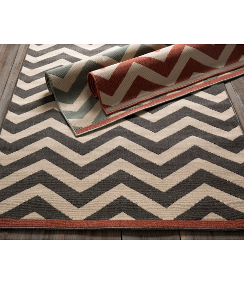 Alfresco ALF-9646 3'7" x 5'7" Machine Woven Rug