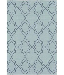 Livabliss Alfresco ALF9652 Pale Blue Navy Area Rug 2 ft. 5 in. X 4 ft. 5 in. Rectangle
